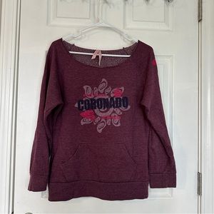 Women’s off the shoulder Coronado, California hoodie
